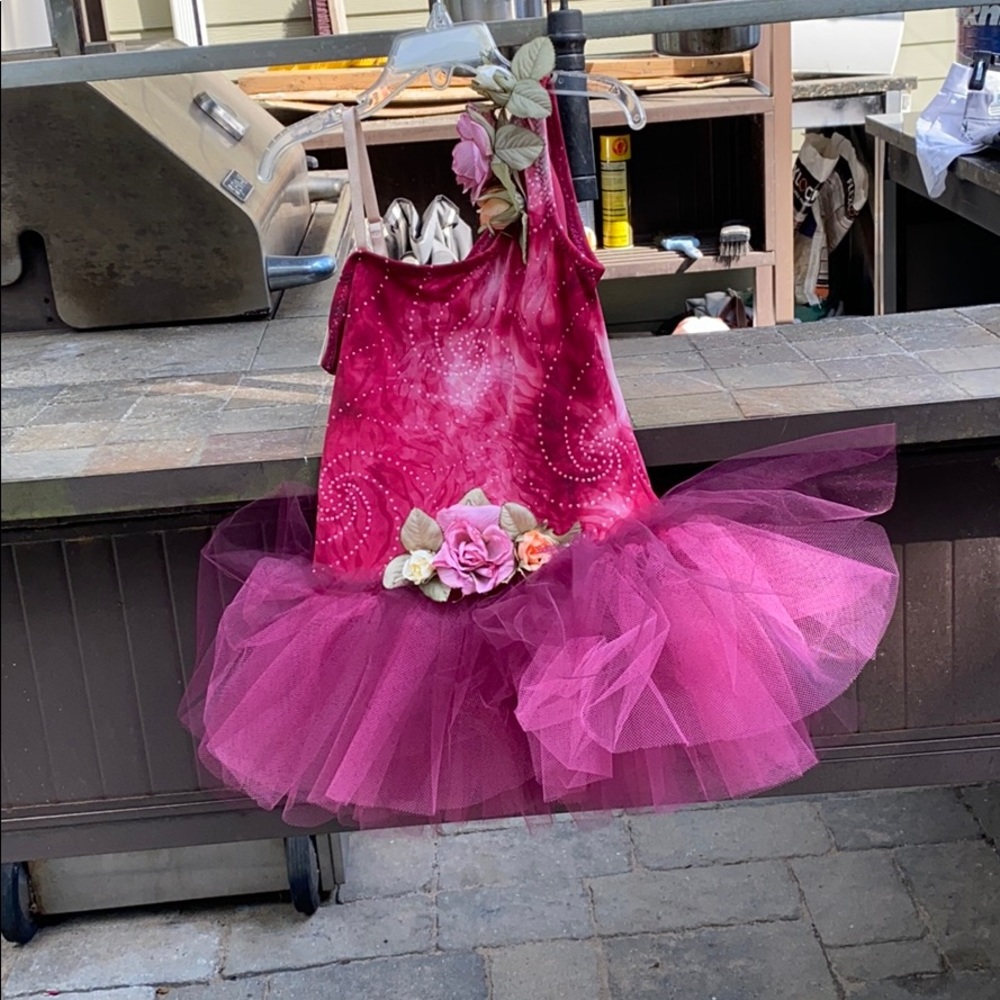 Pink dance costume